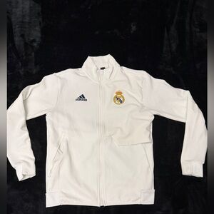 Adidas White Real Madrid Track Jacket